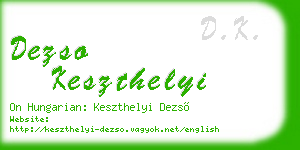 dezso keszthelyi business card